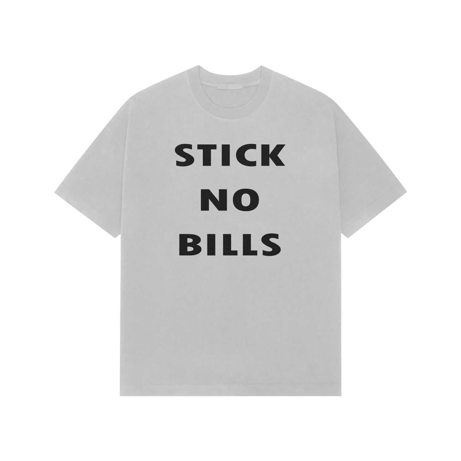 Stick no bills premium oversized t-shirt-Ash Grey-Snapper Choice