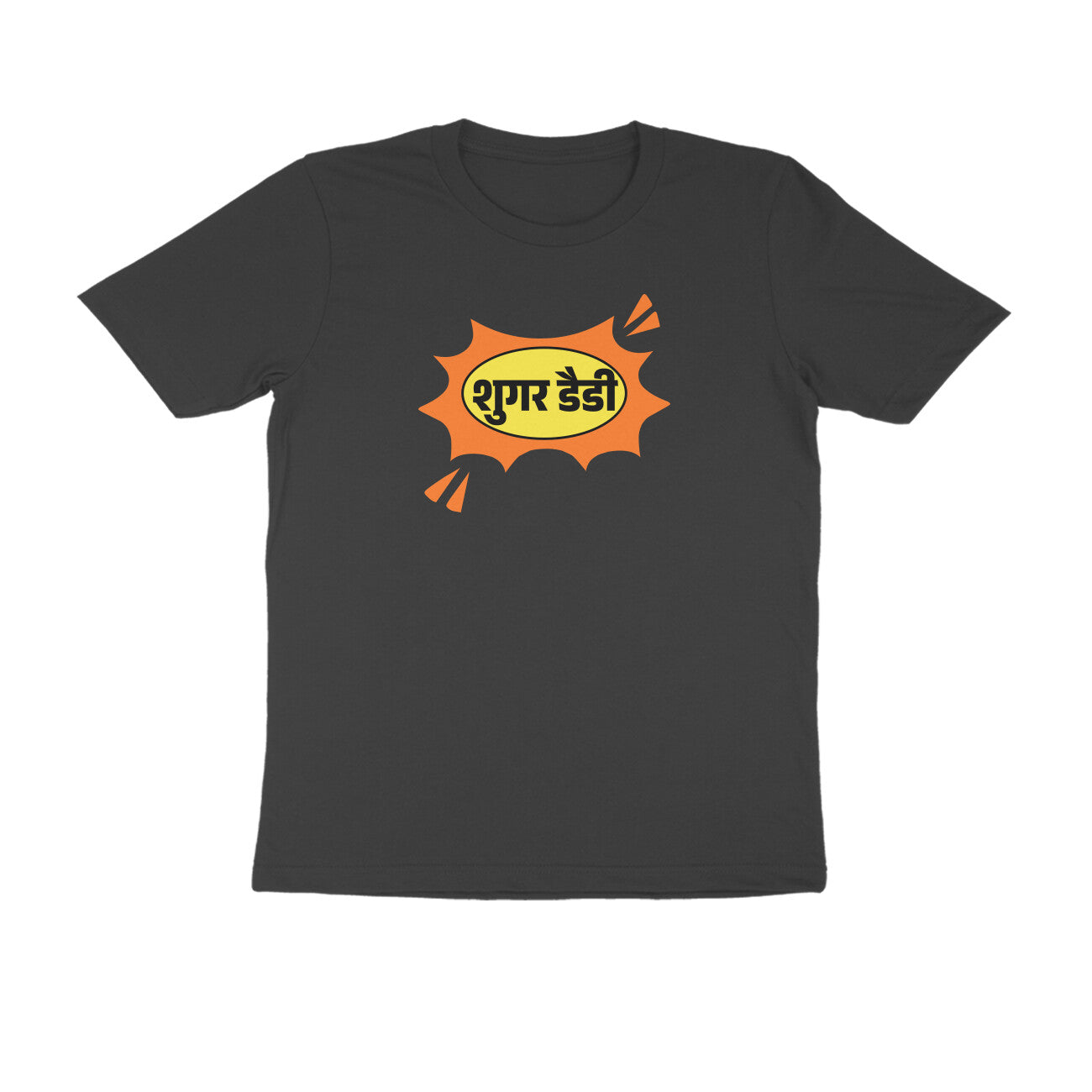 Sugar Daddy Hindi Men's t-shirt-Black-Snapper Choice