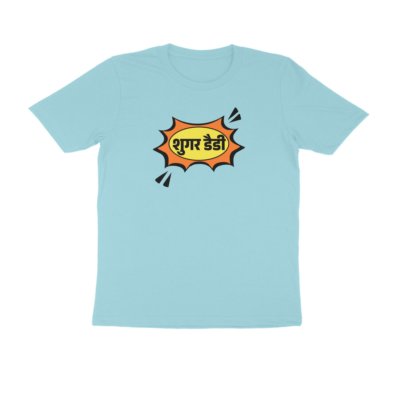 Sugar Daddy Hindi Men's t-shirt-Surf Blue-Snapper Choice