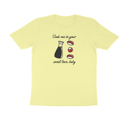 Sweet Love Men's tshirt-Butter Yellow-Snapper Choice