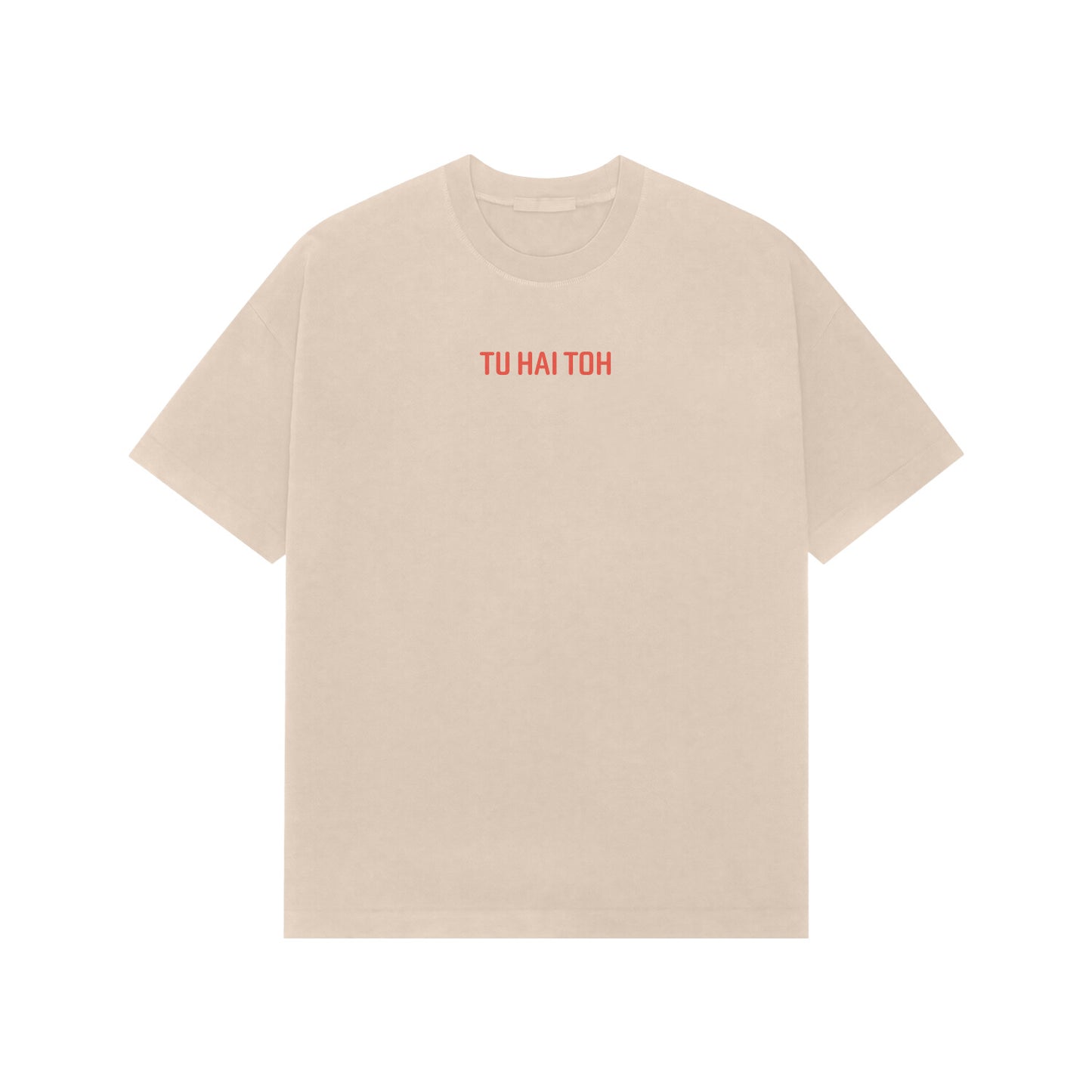 TU HAI TOH Premium Oversized tshirt-Beige-Snapper Choice