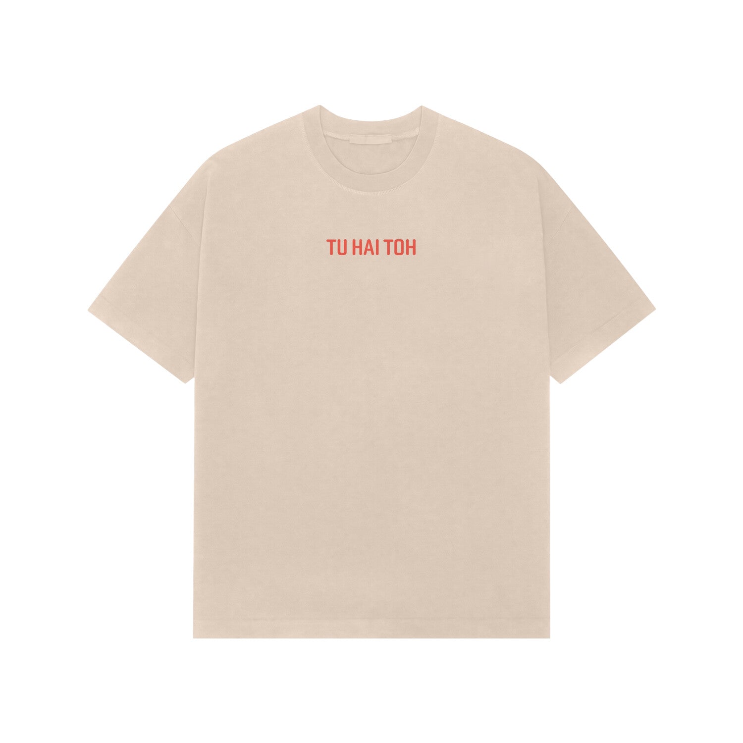 TU HAI TOH Premium Oversized tshirt-Beige-Snapper Choice