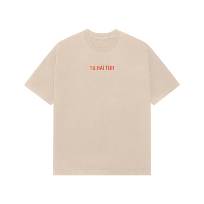 TU HAI TOH Premium Oversized tshirt-Beige-Snapper Choice