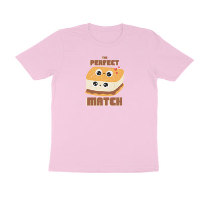 The Perfect Match Men's Tshirt-Light Pink-Snapper Choice