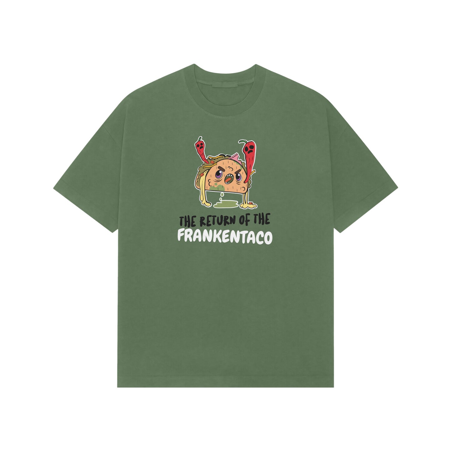 The return of the frankentaco Premium Oversized tshirt-Forest Green-Snapper Choice