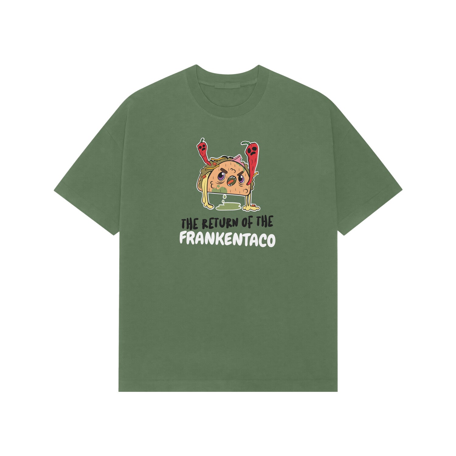 The return of the frankentaco Premium Oversized tshirt-Forest Green-Snapper Choice