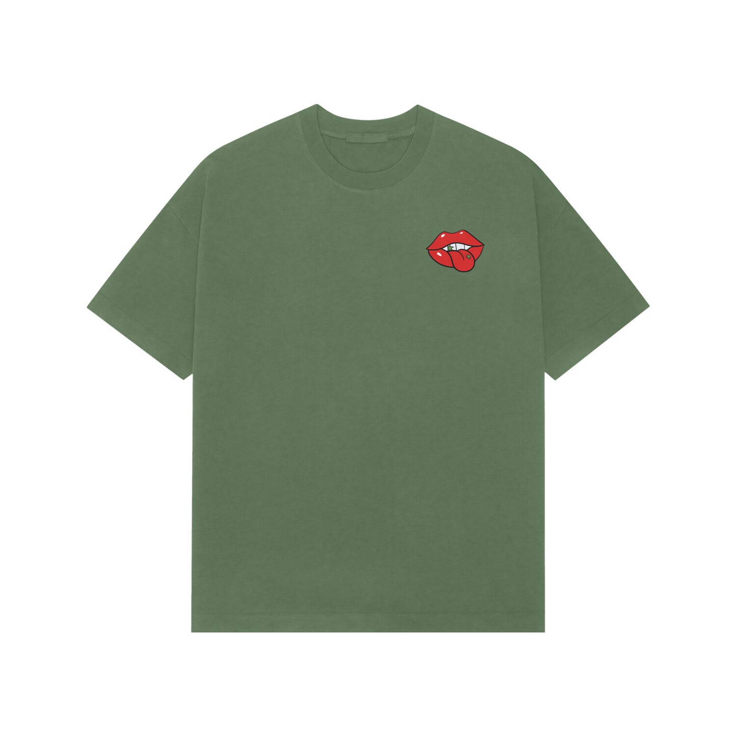 The rolling Cones premium oversized tshirt-Forest Green-Snapper Choice