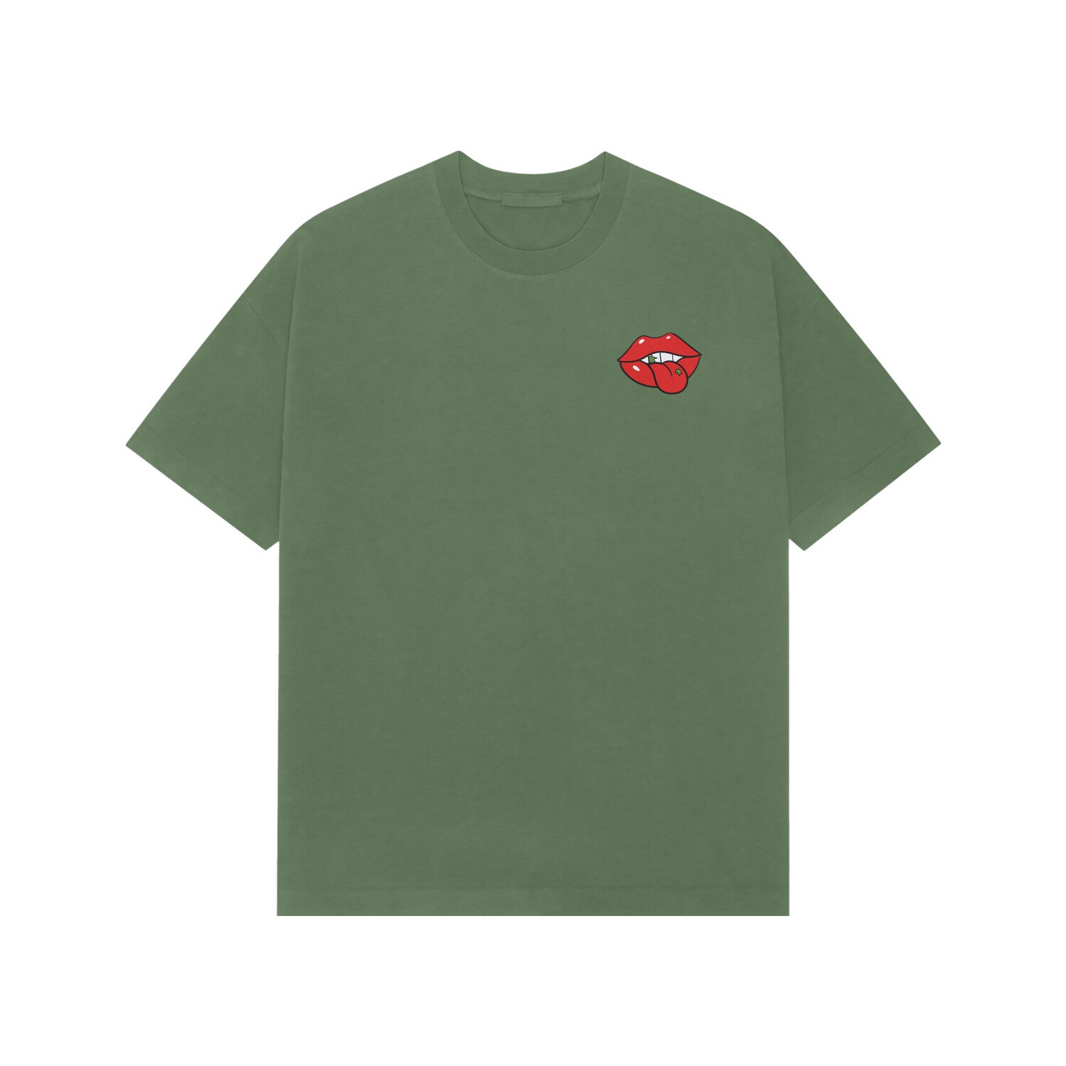 The rolling Cones premium oversized tshirt-Forest Green-Snapper Choice
