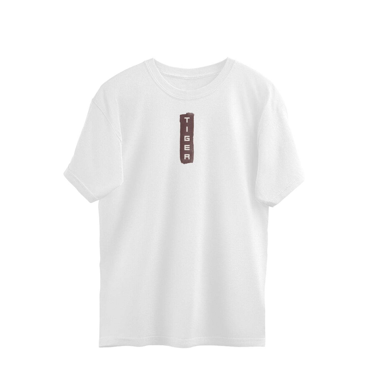 Tiger Unisex Oversized T-Shirt-White-Snapper Choice