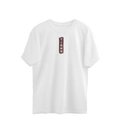 Tiger Unisex Oversized T-Shirt-White-Snapper Choice