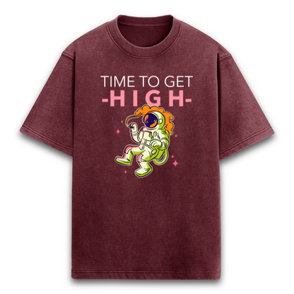 Time to get High Acid Oversized t-shirt-Maroon-Snapper Choice