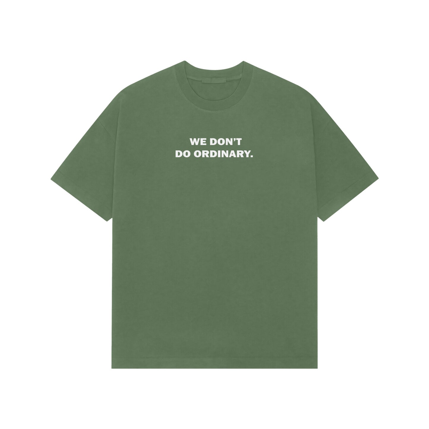 We Don't Do Ordinary Premium Oversized t-shirt-Forest Green-Snapper Choice