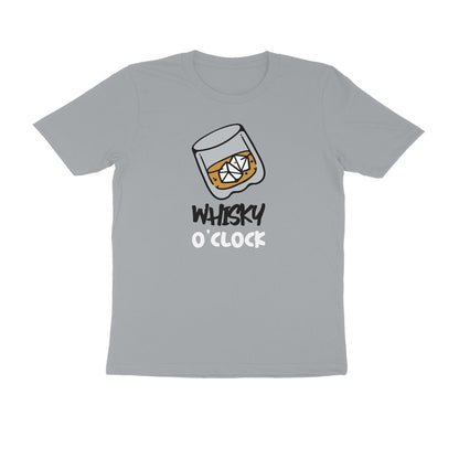 Whisky O clock men's t-shirt-Silver Frost-Snapper Choice