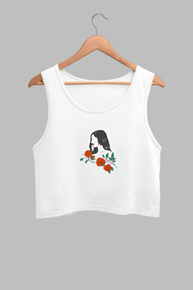Women illustration Crop Tank t-shirt-XS-Snapper Choice