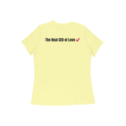 Ajji - The Real CEO of Love (Grandmother) tshirt-Snapper Choice