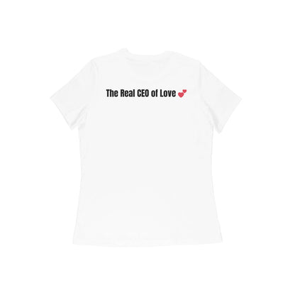 Ajji - The Real CEO of Love (Grandmother) tshirt-Snapper Choice