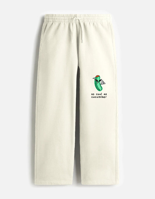 As cool as Cucumber Unisex Sweatpants-Off White-Snapper Choice