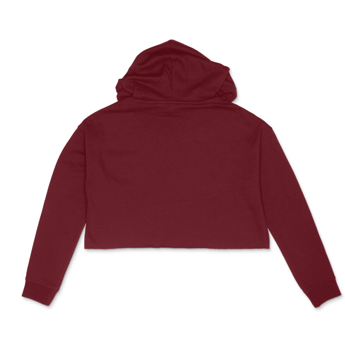 Stay Calm Maroon Women Crop Hoodie - Snapper Choice