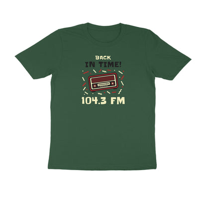 Back in time men's t-shirt-Olive Green-Snapper Choice