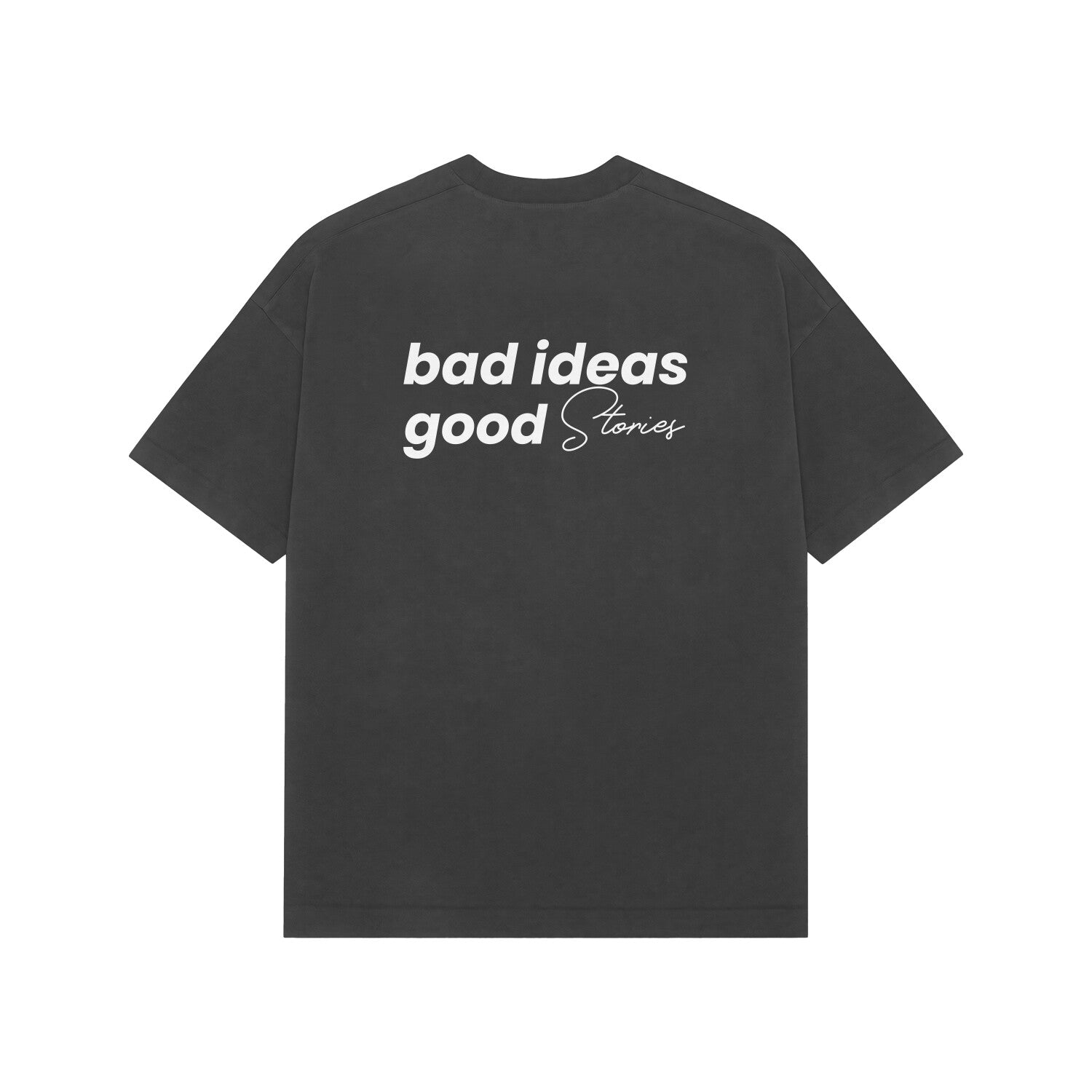 Bad Ideas Good Stories Premium Oversized t-shirt-Black-Snapper Choice