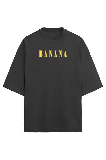 Banana Oversized t-shirt-Black-Snapper Choice