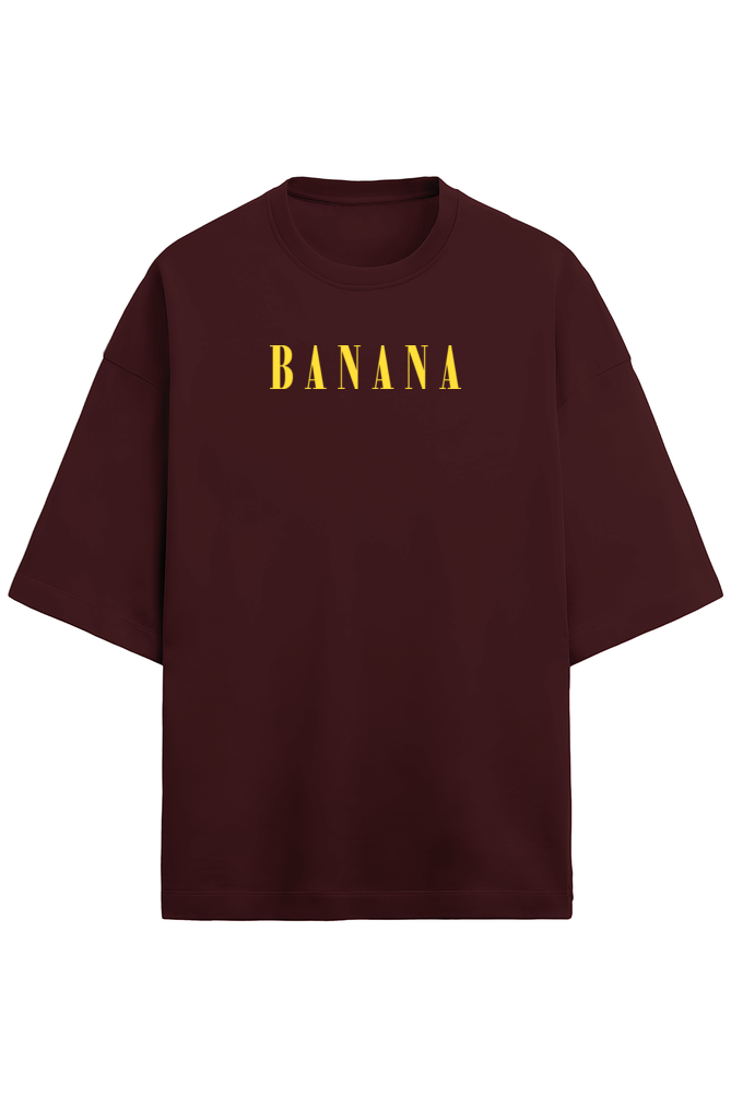 Banana Oversized t-shirt-Maroon-Snapper Choice