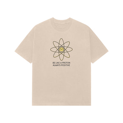 Be like Proton Premium Oversized t-shirt-Beige-Snapper Choice