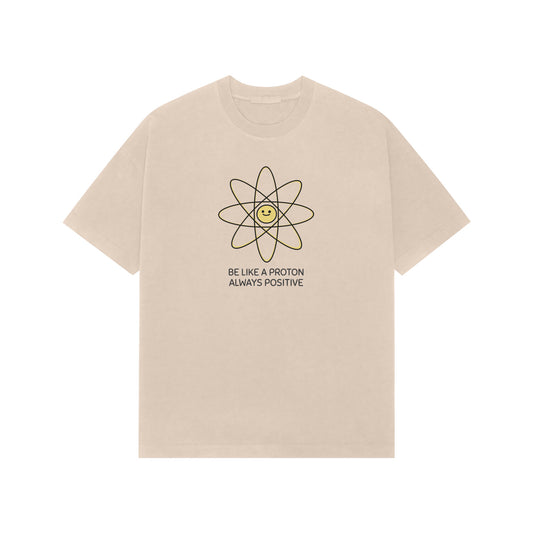 Be like Proton Premium Oversized t-shirt-Beige-Snapper Choice