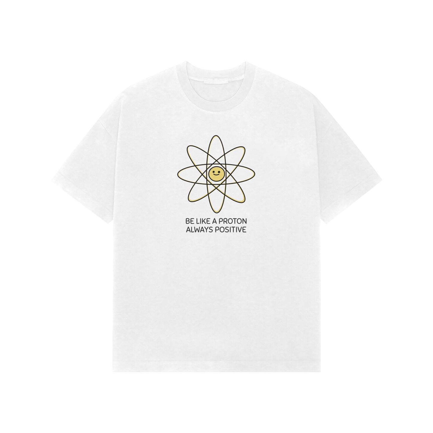 Be like Proton Premium Oversized t-shirt-White-Snapper Choice