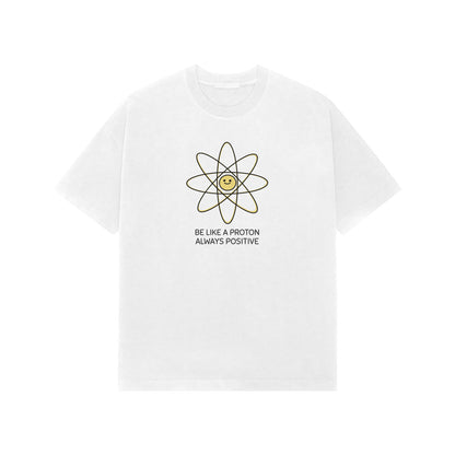 Be like Proton Premium Oversized t-shirt-White-Snapper Choice