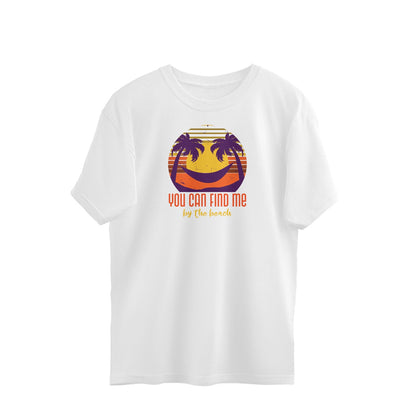 beach oversized tshirt-White-Snapper Choice