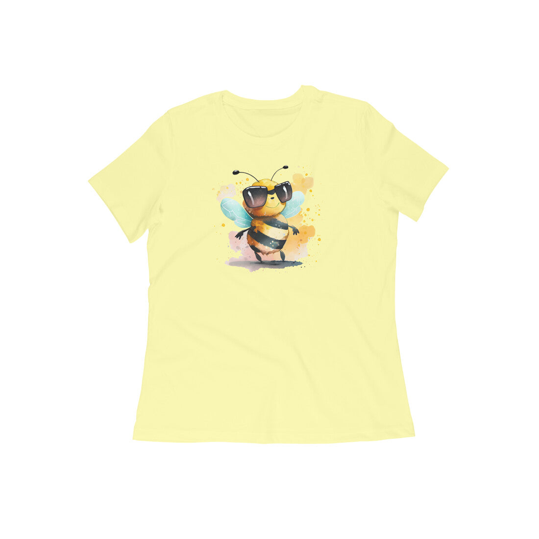 Bee Women Tshirt-Butter Yellow-Snapper Choice