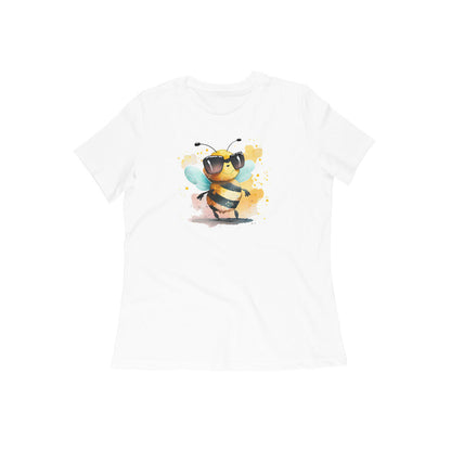 Bee Women Tshirt-White-Snapper Choice