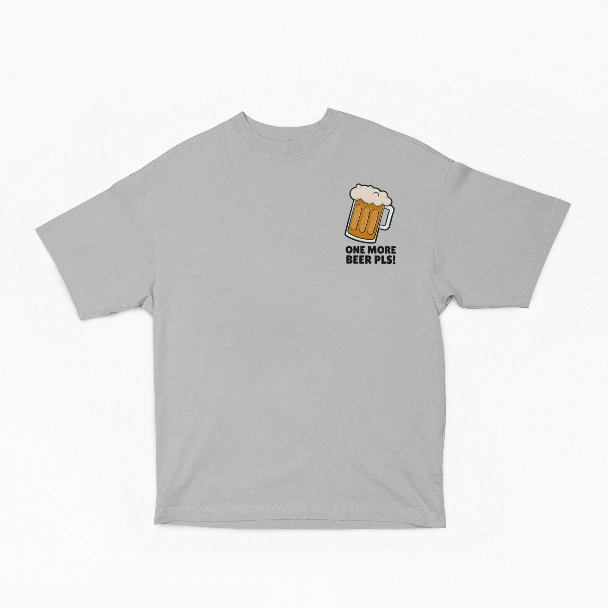 Beer Oversized t-shirt-Grey Melange-Snapper Choice