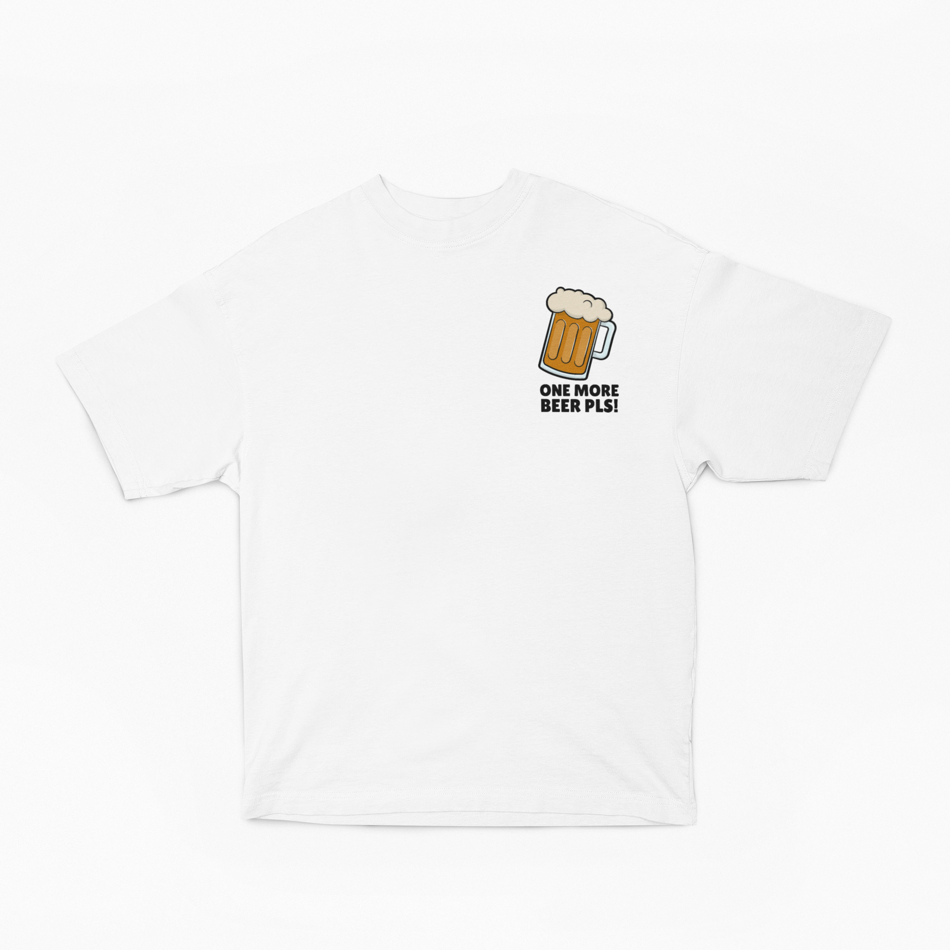 Beer Oversized t-shirt-White-Snapper Choice