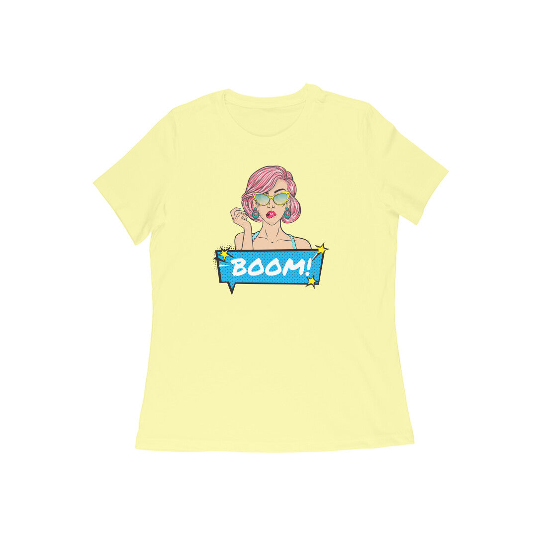 Boom Women's T-Shirt-Butter Yellow-Snapper Choice