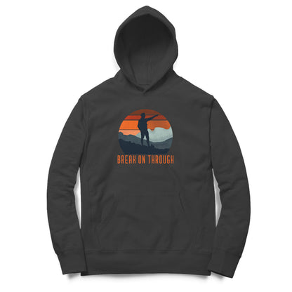 Break Through Unisex Hoodie-Black-Snapper Choice