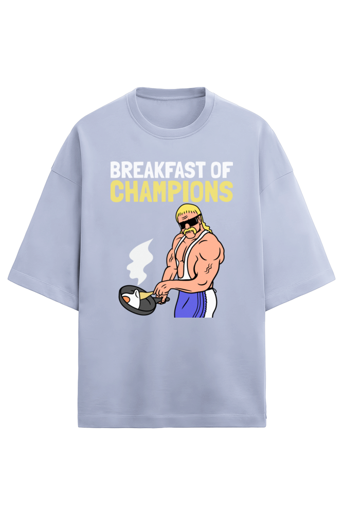 Breakfast for champions Oversized t-shirt-Lavender-Snapper Choice