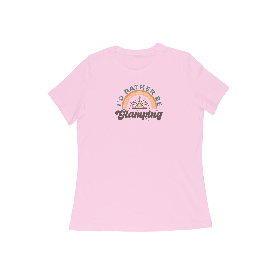 Camping Women T-Shirt-Light Pink-Snapper Choice