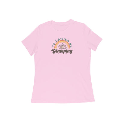 Camping Women T-Shirt-Light Pink-Snapper Choice