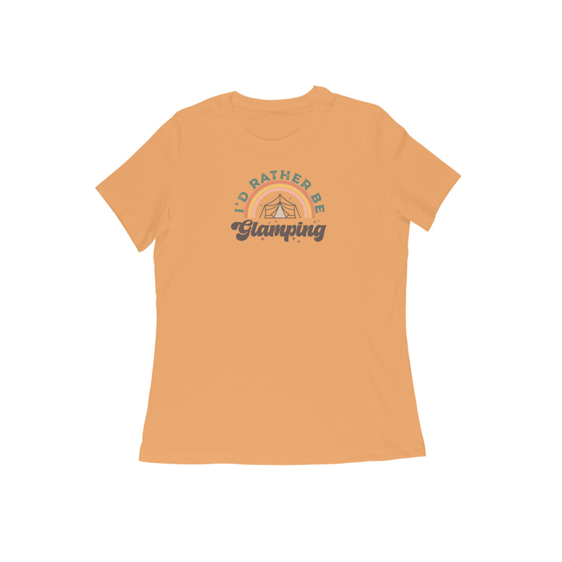 Camping Women T-Shirt-Mustard Yellow-Snapper Choice