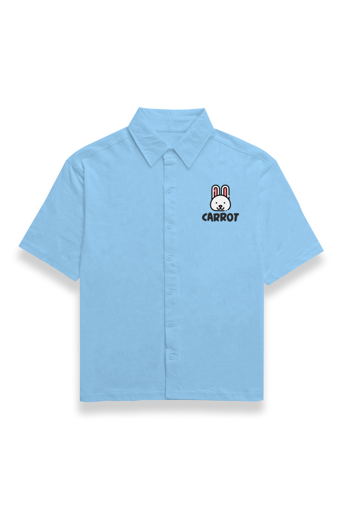 Carrot Oversized Shirt-Baby Blue-Snapper Choice