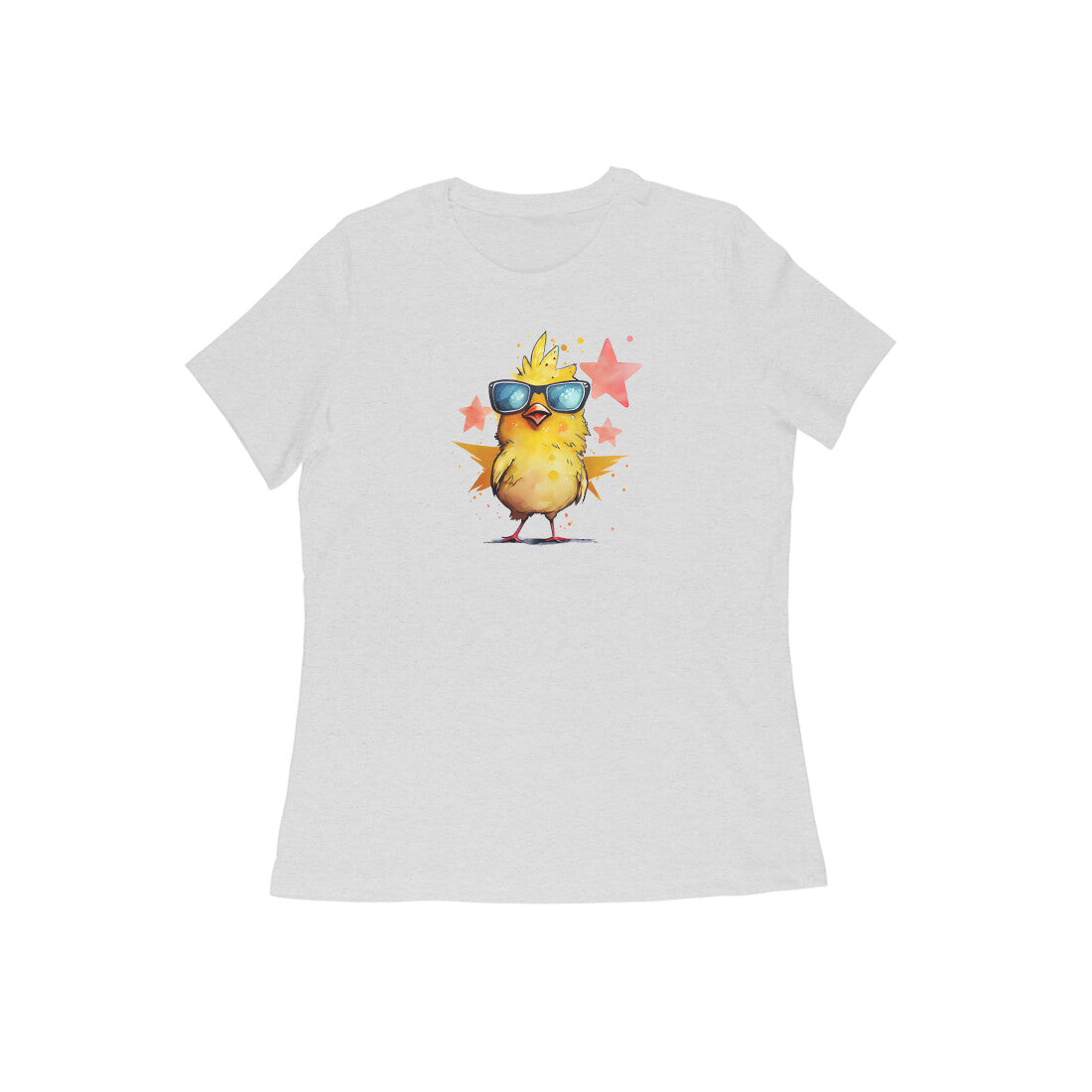 Chick Superstar T-Shirt-Melange Grey-Snapper Choice