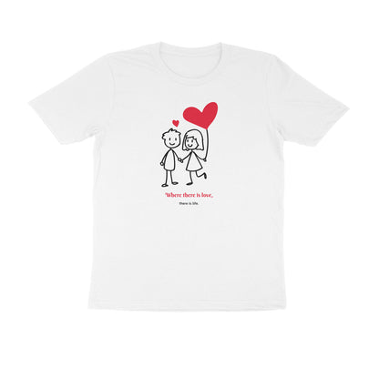 Couple Love Men's Tshirt-White-Snapper Choice