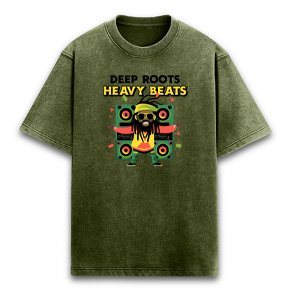 Deep Roots Acid wash Oversized t-shirt-S-Snapper Choice