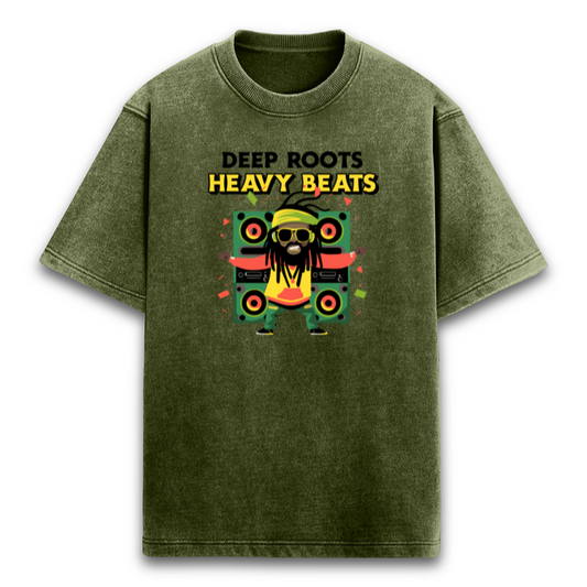 Deep Roots Acid wash Oversized t-shirt-S-Snapper Choice