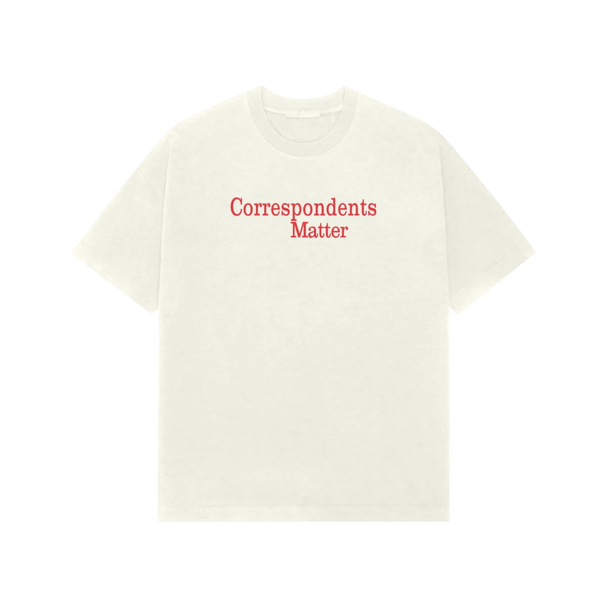 Correspondents Matter Premium Oversized tshirt-Ivory-Snapper Choice