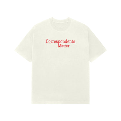 Correspondents Matter Premium Oversized tshirt-Ivory-Snapper Choice