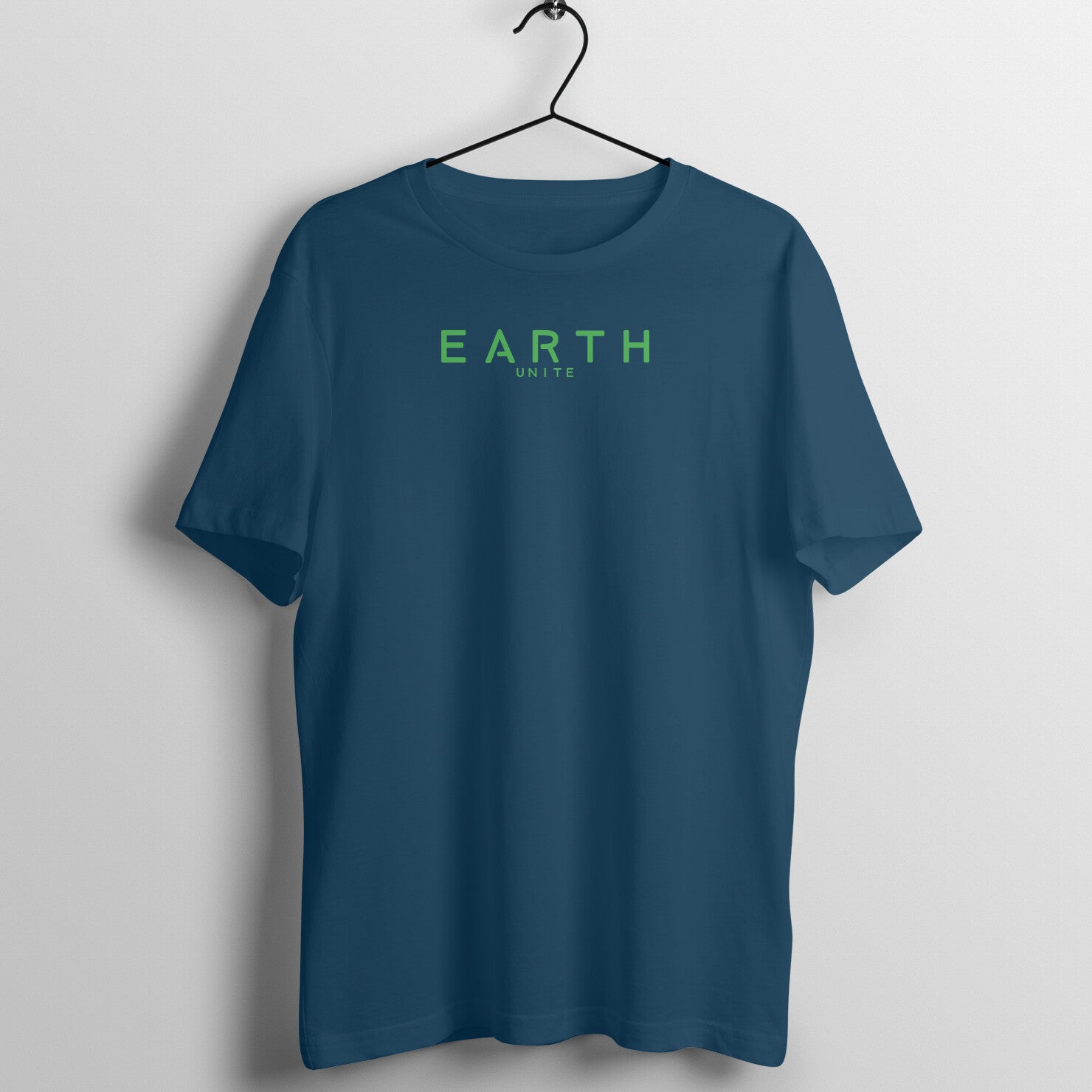 Earth unite t-shirt-Navy Blue-Snapper Choice