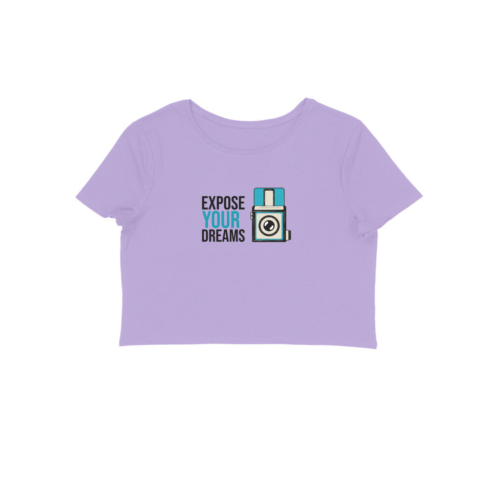 Expose your dreams crop top-Iris Lavender-Snapper Choice